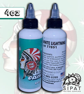 WHITE LIGHTNING 4oz Skin Candy White Tattoo Ink