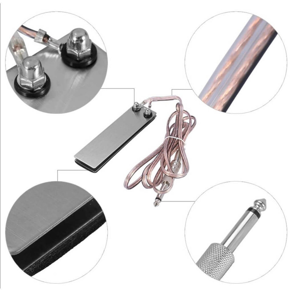 Stainless Steel Tattoo Foot Pedal Switch Footswitch