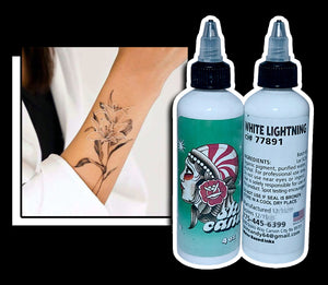 WHITE LIGHTNING 4oz Skin Candy White Tattoo Ink