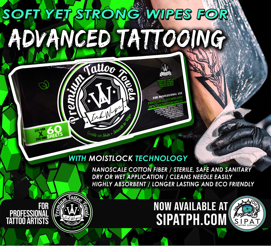 INK WIPE Tattoo Ink Wipes Towel Ink Remover