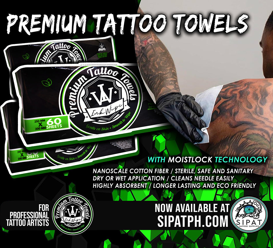 INK WIPE Tattoo Ink Wipes Towel Ink Remover